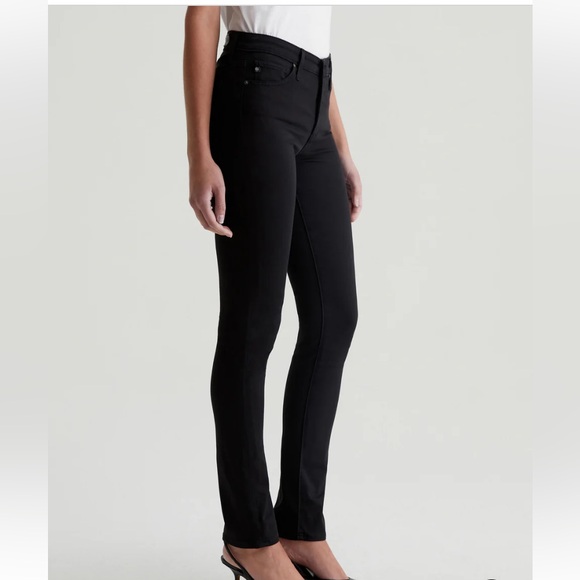 AG jeans, prima cigarette lux soft black pants, size 27, EUC